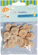 Exas Paper Wooden Buttons 24pcs (Various Designs)
