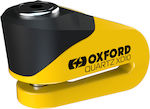 Oxford Quartz XD10 Κλειδαριά Δισκόφρενου Μοτοσυκλέτας Κίτρινο Χρώμα