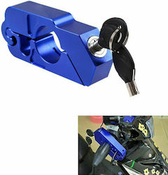 CNC Motorcycle Lever Lock in Blue 13268