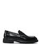 Lords Δερμάτινα Ανδρικά Loafers σε Μαύρο Χρώμα