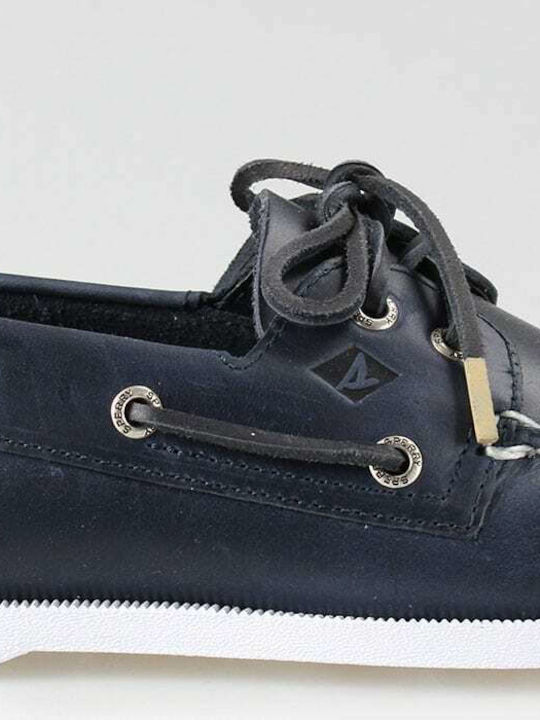 Authentic Δερμάτινα Ανδρικά Boat Shoes σε Μπλε Χρώμα