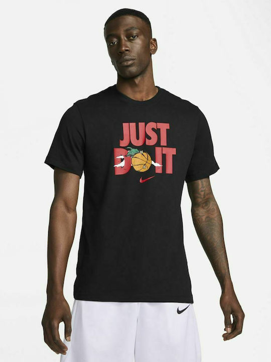 Nike Just Do It Ανδρικό T-shirt Dri-Fit Μαύρο μ...