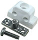 Pyramis Leon Plastic Cabinet Fastener Λευκό