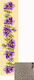 Gobelin L "Purple Flowers" Beige Fabric Embroidery 30cm 33.19