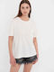 Funky Buddha Γυναικείο T-shirt Off white