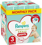Pampers Premium Care Premium Care Diaper Pants No. 3 for 6-11 kg 144pcs