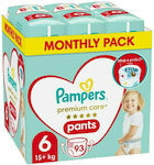 Pampers Diaper Pants Premium Care Pants Premium Care No. 6 for 15+ kgkg 93pcs