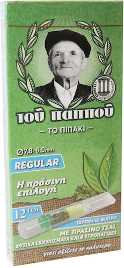 Tou Pappou Zigarettenpfeifen 8mm Grüne 12Stücke