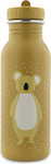 Trixie Kids Stainless Steel Water Bottle Mr. Koala Yellow 500ml