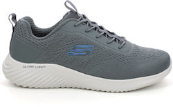 Skechers Bounder Ανδρικά Αθλητικά Παπούτσια Running Γκρι