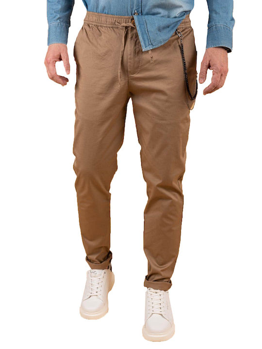 Vittorio Artist Soul Herrenhose Chino Elastisch Braun