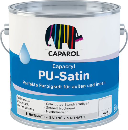 Caparol Ριπολίνη Capacryl PU 0.7lt Σατινέ