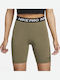 Dri-Fit Pro 365 Running Γυναικείο Κολάν-Σορτς Σύσφιξης Ψηλόμεσο Χακί