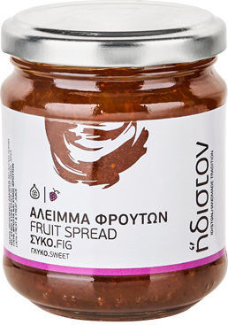 Ιdiston Jam Natural Grape Sweetener No Sugar Added 230gr