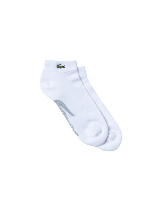 Lacoste Ανδρικές Μονόχρωμες Κάλτσες Λευκές