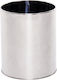 Max Home Office Metal Waste Bin Silver 20.5x20.5x25cm