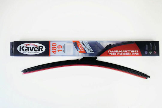 Kaver Hybrid Flat Чистачка за Автомобил Шофьорска 475мм Универсален KAVWIP475