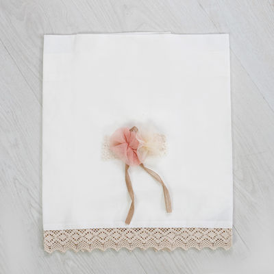 Bellissimo Baptism Towel Set Λευκό