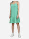 Only Summer Mini Dress with Ruffle Green