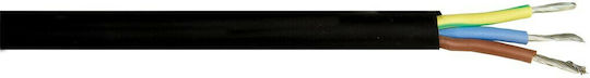 VK Lighting VK/SIHF/3/1.50 Power Cord Type SiHF with Cable Properties 3x1.5mm² in Black Colour 1m