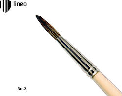 Lineo School Round Paint Brush No3