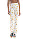 Glamorous Дамски Текстилен Панталон с Нормална Кройка Цветя Бял