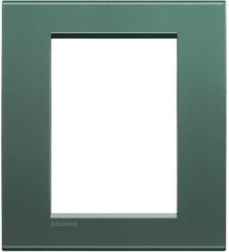 Legrand Living Light Schalterrahmen Vertikale Montage in Grün Farbe LNA4826PK