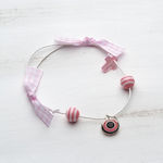 Παρίσης Christening Charm Bracelet Pink 50pcs