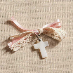 Parisis Christening Charm Pin Pink 50pcs