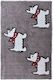 Down Town Home Πατάκι Μπάνιου Βαμβακερό Scottish Dog 60-0221 Γκρι 100x160εκ.