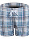Men's Swimwear Shorts Blue with Patterns