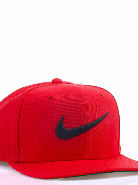 Nike Sportswear Pro Swoosh Classic Jockey mit geradem Schirm Rot