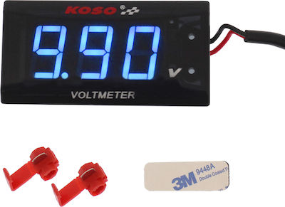 Digitales Motorrad-Tachometer 12V Blau