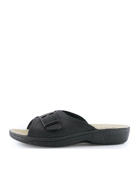 Platforme Dama în Stil Pantofi Slip On Negru