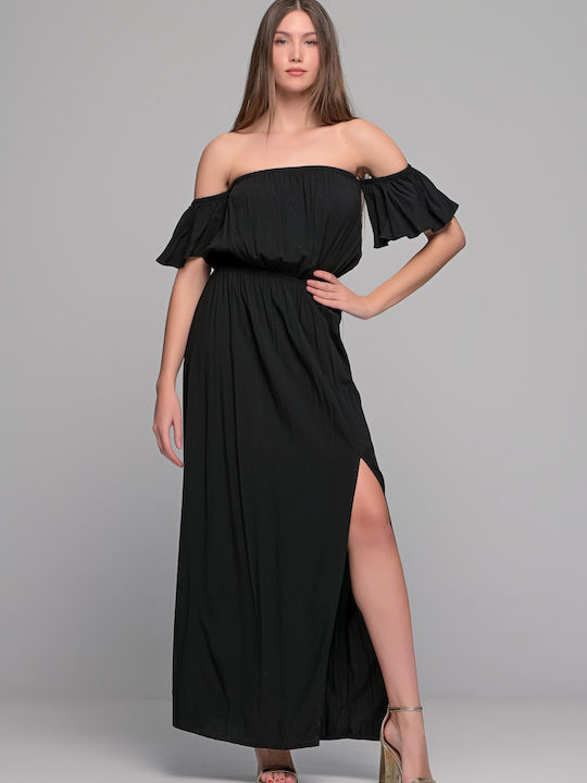 LikeMe Summer Maxi Evening Dress Black