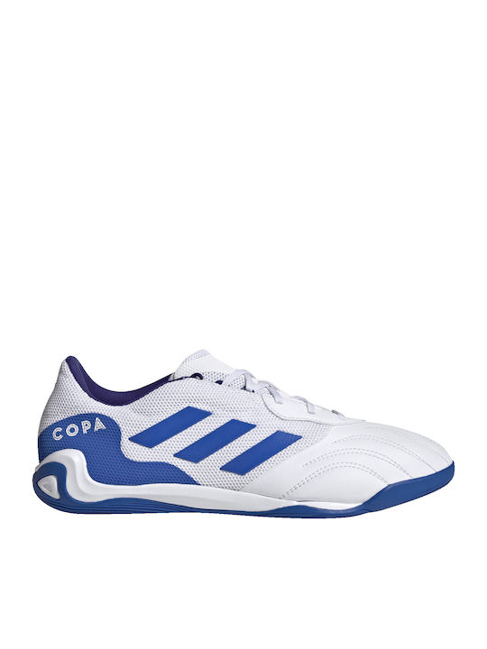Adidas Sense.3 IN Χαμηλά Ποδοσφαιρικά Παπούτσια Σάλας Λευκά