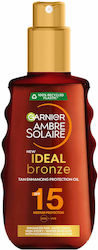 Garnier Spray Sunscreen Body Oil Ambre Solaire Ideal Bronze 15SPF 150ml