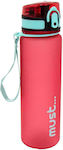 Must Kids Plastic Water Bottle 584559-2 Pink 650ml