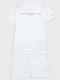 Kids' Set with Shorts Summer 2pcs White