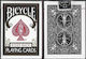 Bicycle Rider Back Plasticized Card Deck Black