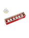 Parisis Christmas Wooden Figure Ball Length 9.5cm in Wooden Box 6pcs