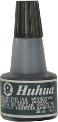 Huhua Huhua 30ml Liquid Ink for Ink Pad Stamp Black 424.05B