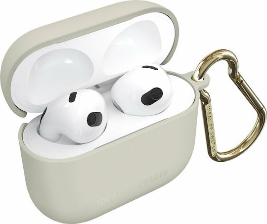 iDeal Of Sweden Active Θήκη Συνθετική με Γάντζο Ecru για Apple AirPods 3