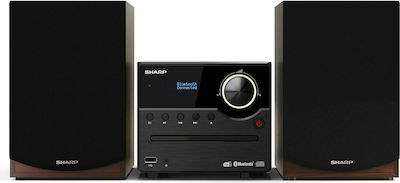 Sharp Sound System 2 XLB517 GC-15-XLB517DBR with CD / Digital Media Player and Bluetooth Brown