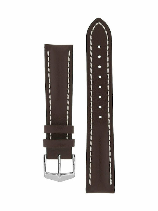 Hirsch Heavy Calf Curea din piele Maro 24mm
