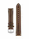 Hirsch Liberty Δερμάτινο Λουράκι Καφέ 20mm
