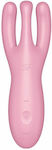 Satisfyer Threesome 4 Dublu Vibrator cu Telecomandă Roz