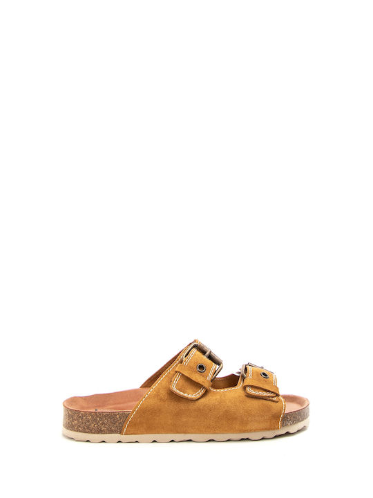 Favela Leather Women's Flat Sandals Rory Tan