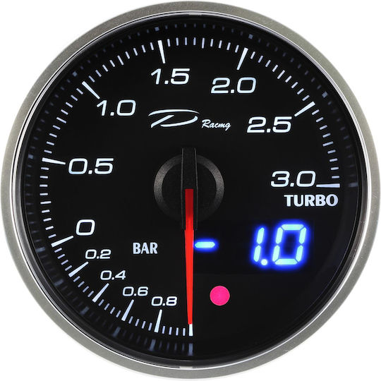Depo Car Barometer Analog Instrument 60mm 60mm 3bar White Illumination