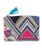 Γυναικείο Clutch Μπλε/Φούξια